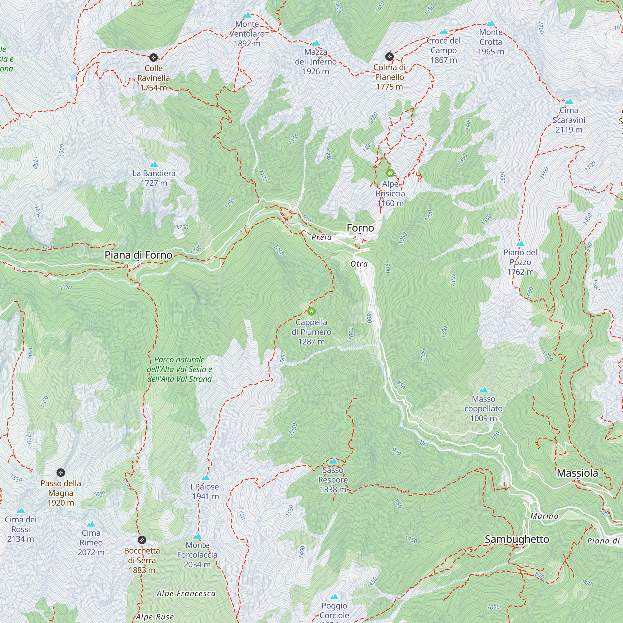 Cappella di Piumero map