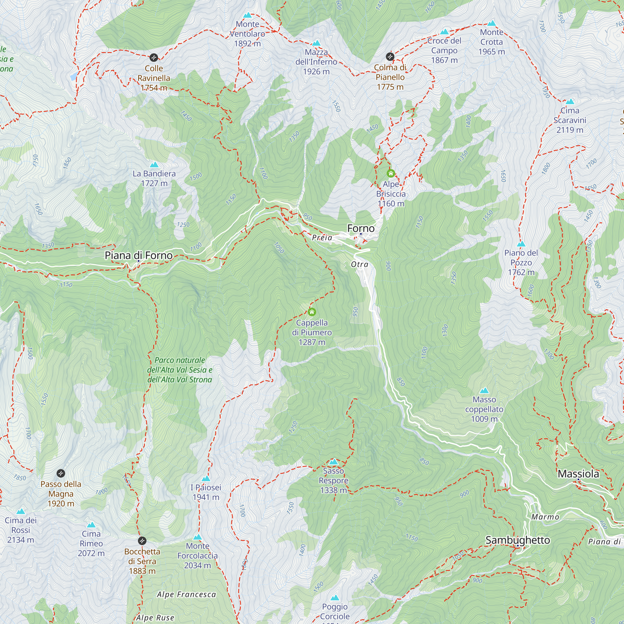 Cappella di Piumero map