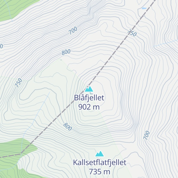 Map of Blåfjellet