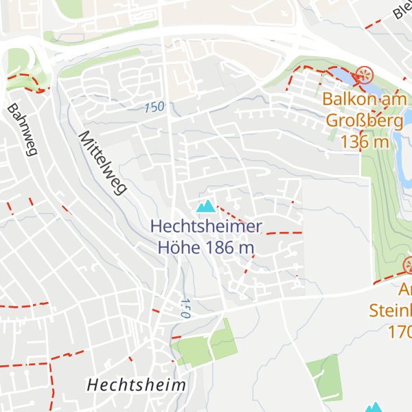 Map of Hechtsheimer Höhe