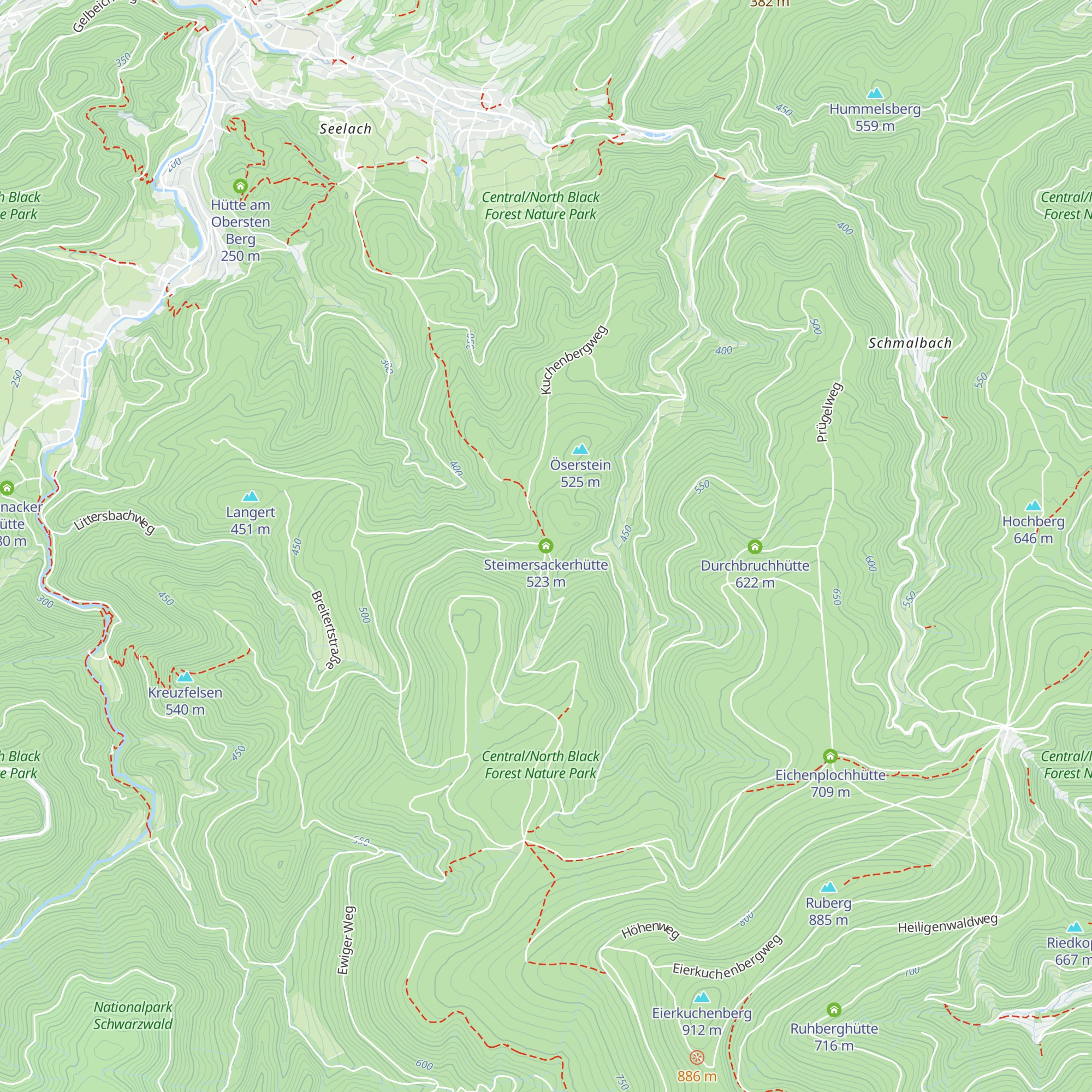 Steimersackerhütte map