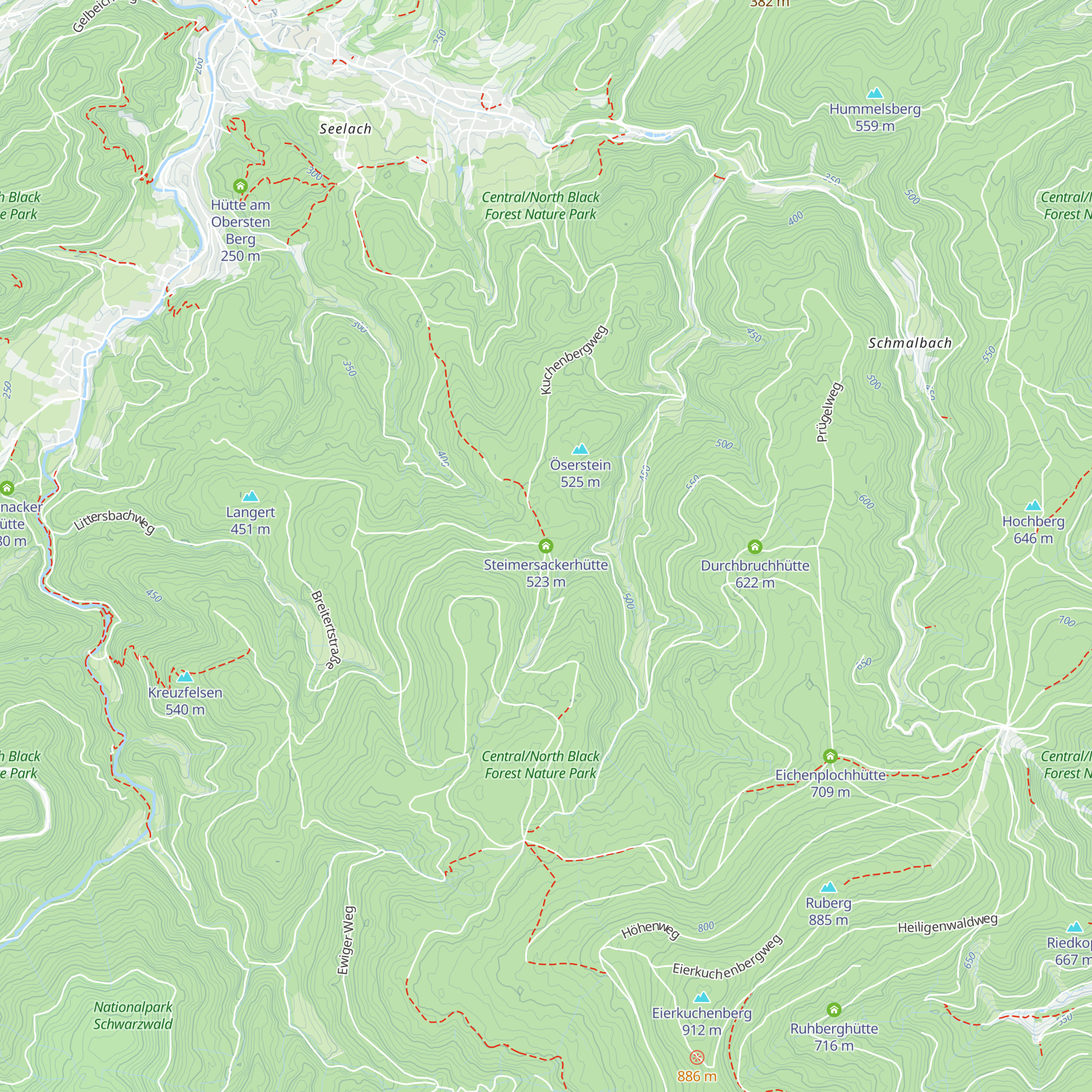 Steimersackerhütte map