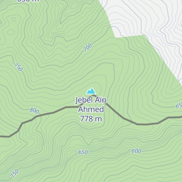 Map of Jebel Aïn Ahmed