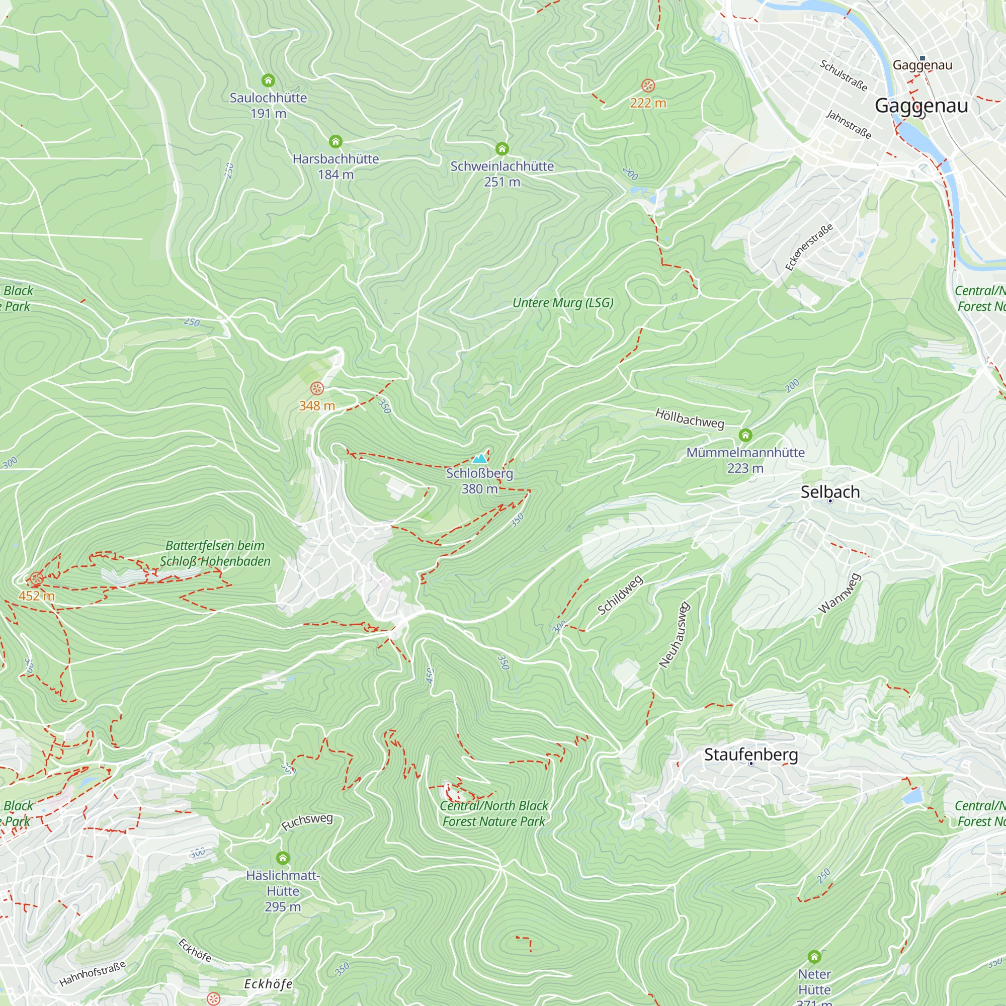 Lukas-Hütte map