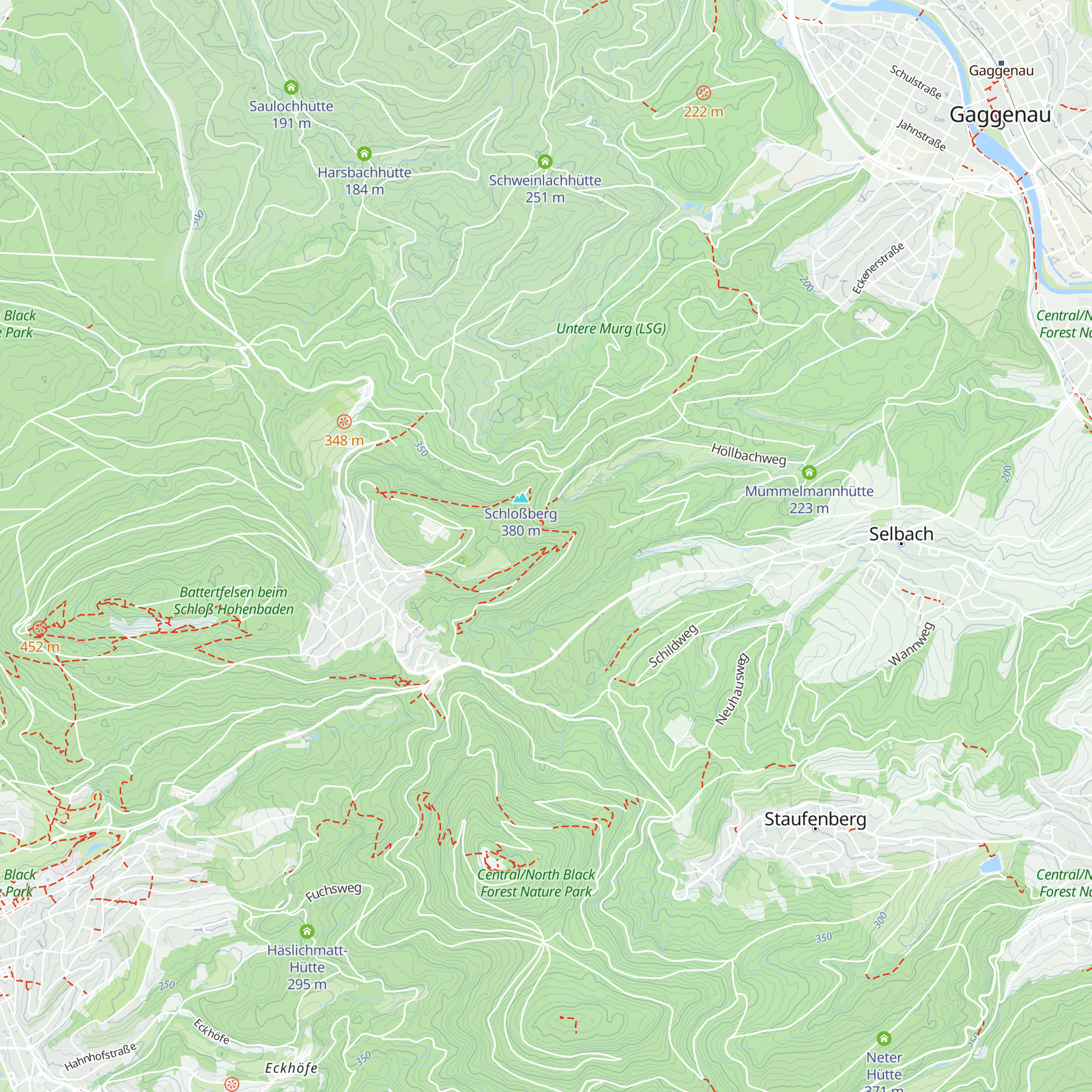 Lukas-Hütte map