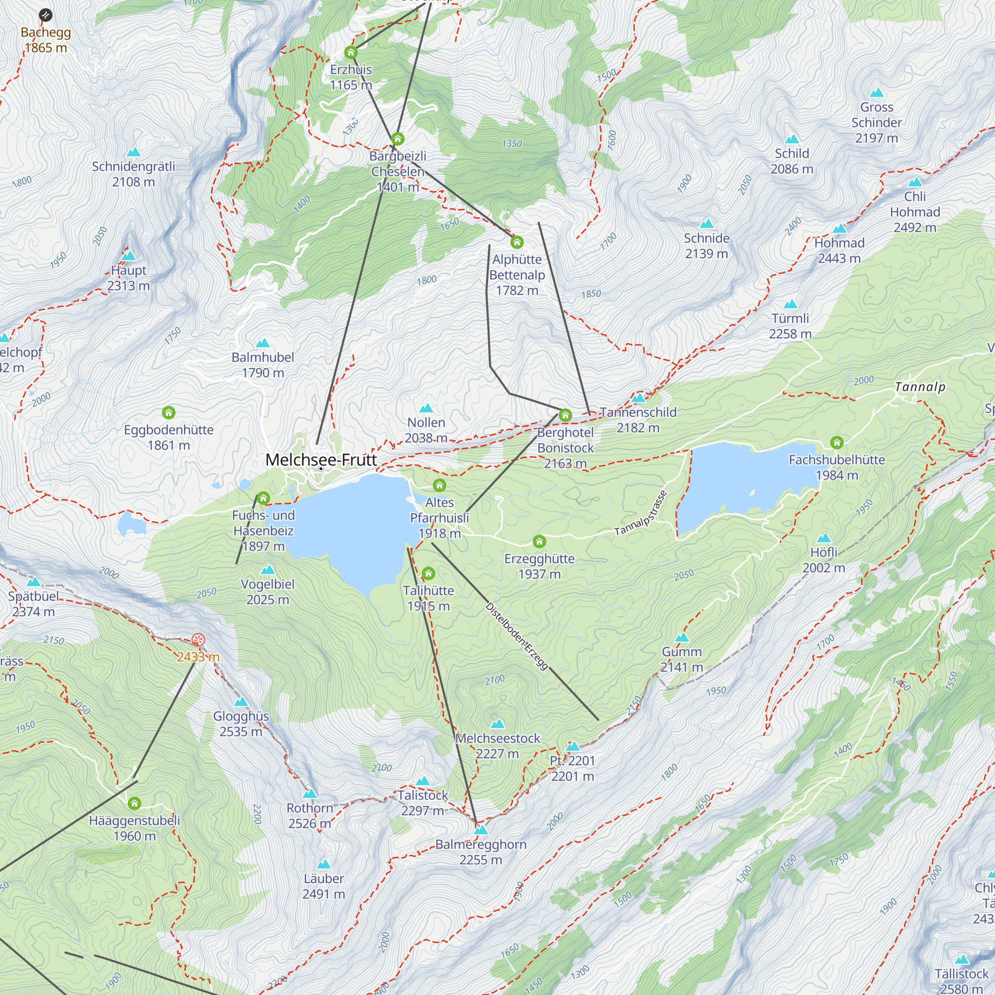 Waldmatthütte map