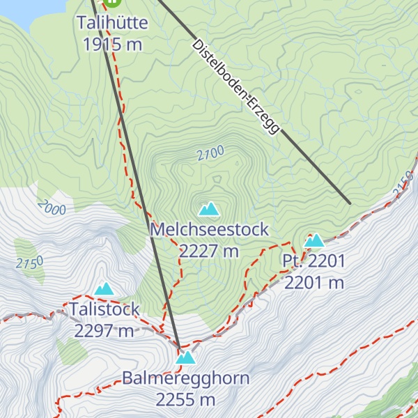 Map of Melchseestock