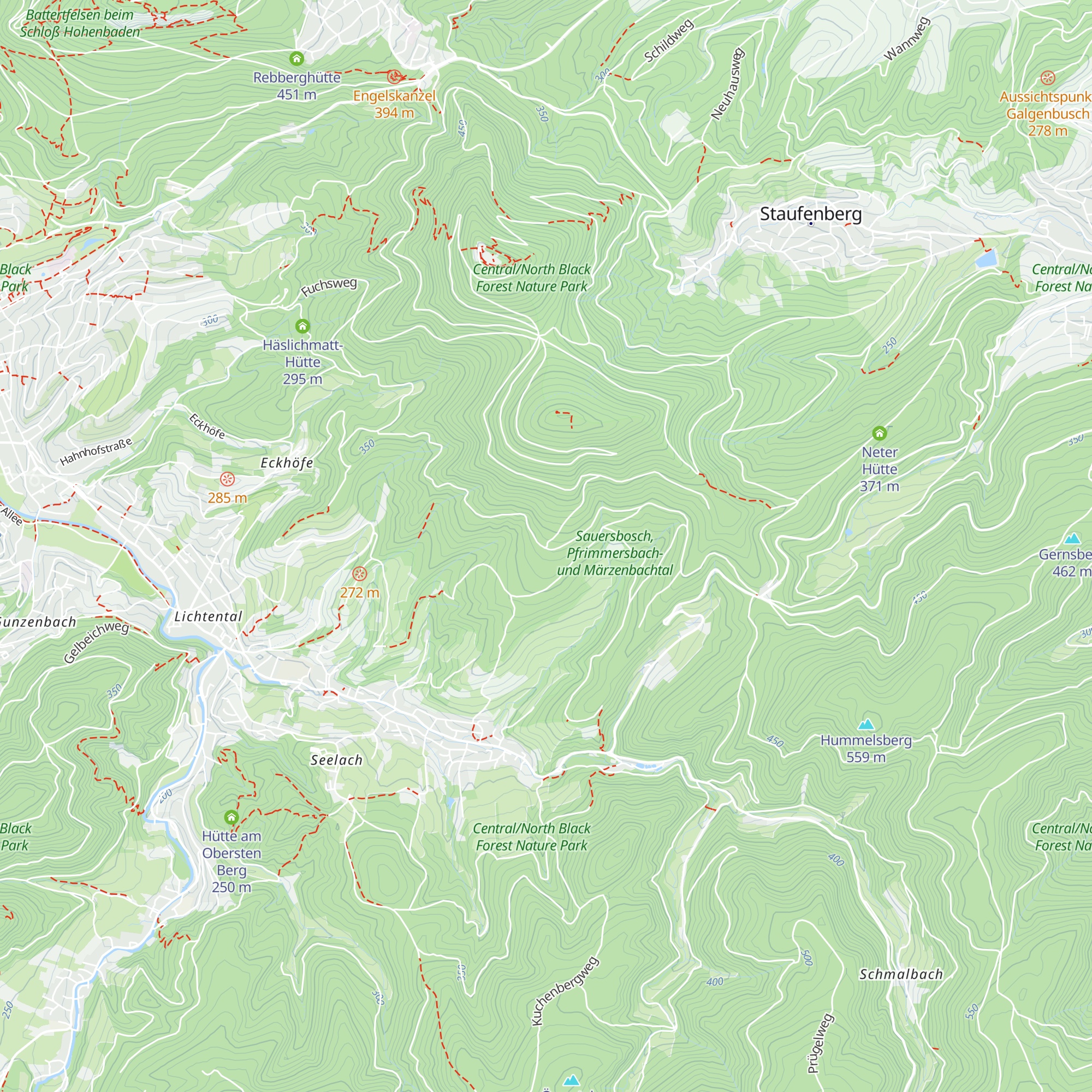 Drei-Eichen-Hütte map