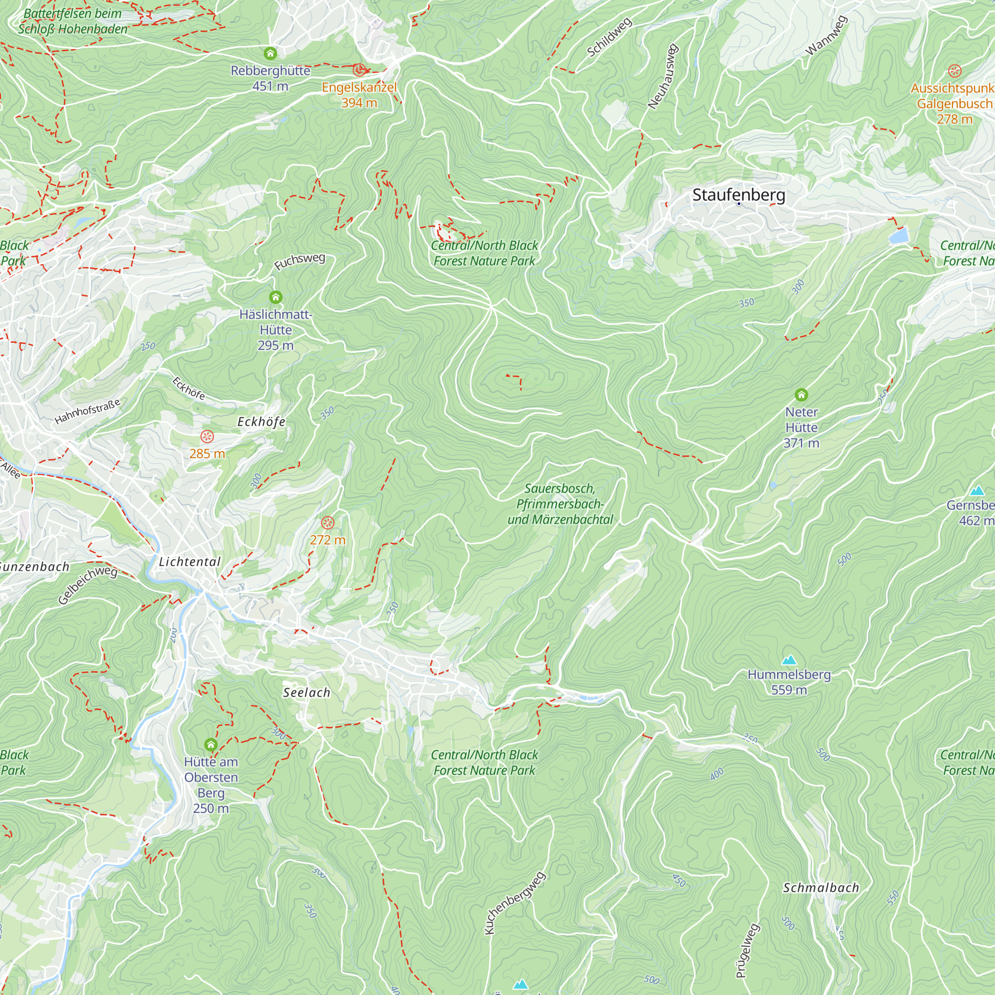 Drei-Eichen-Hütte map