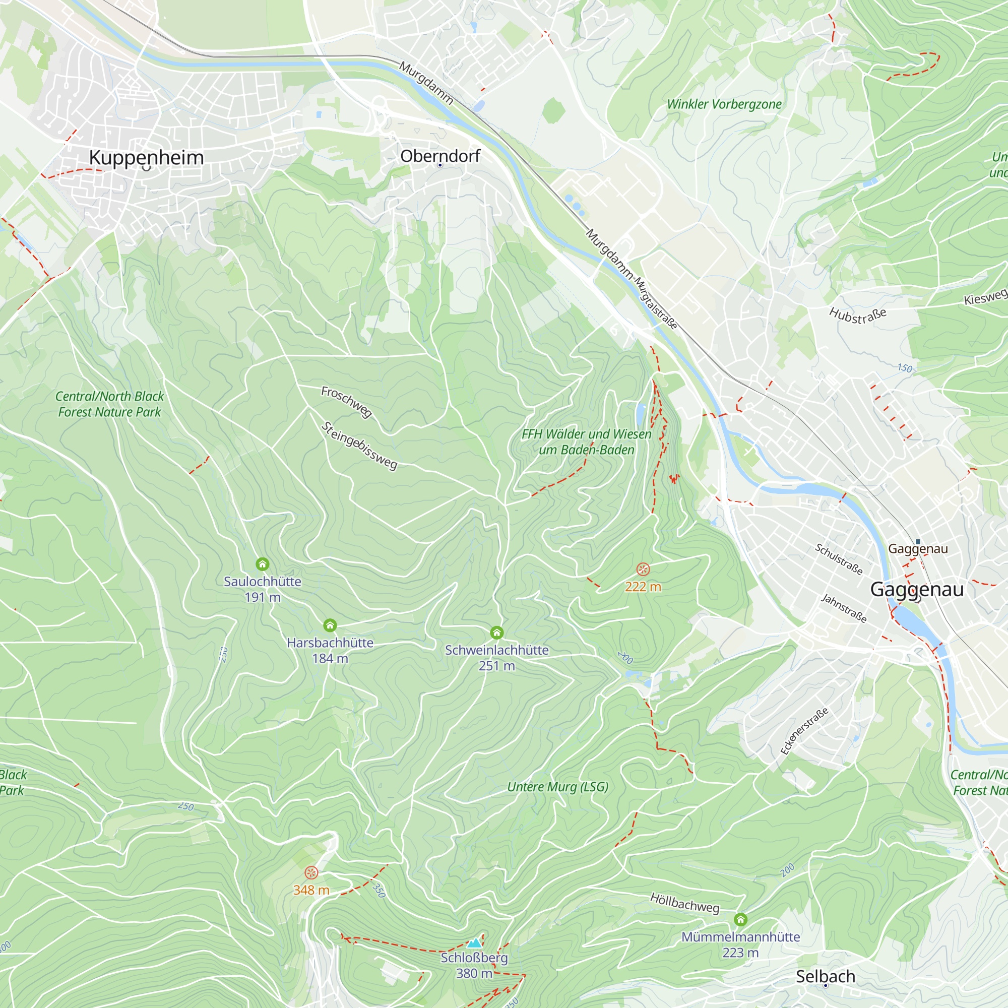 Schöneich-Hütte map