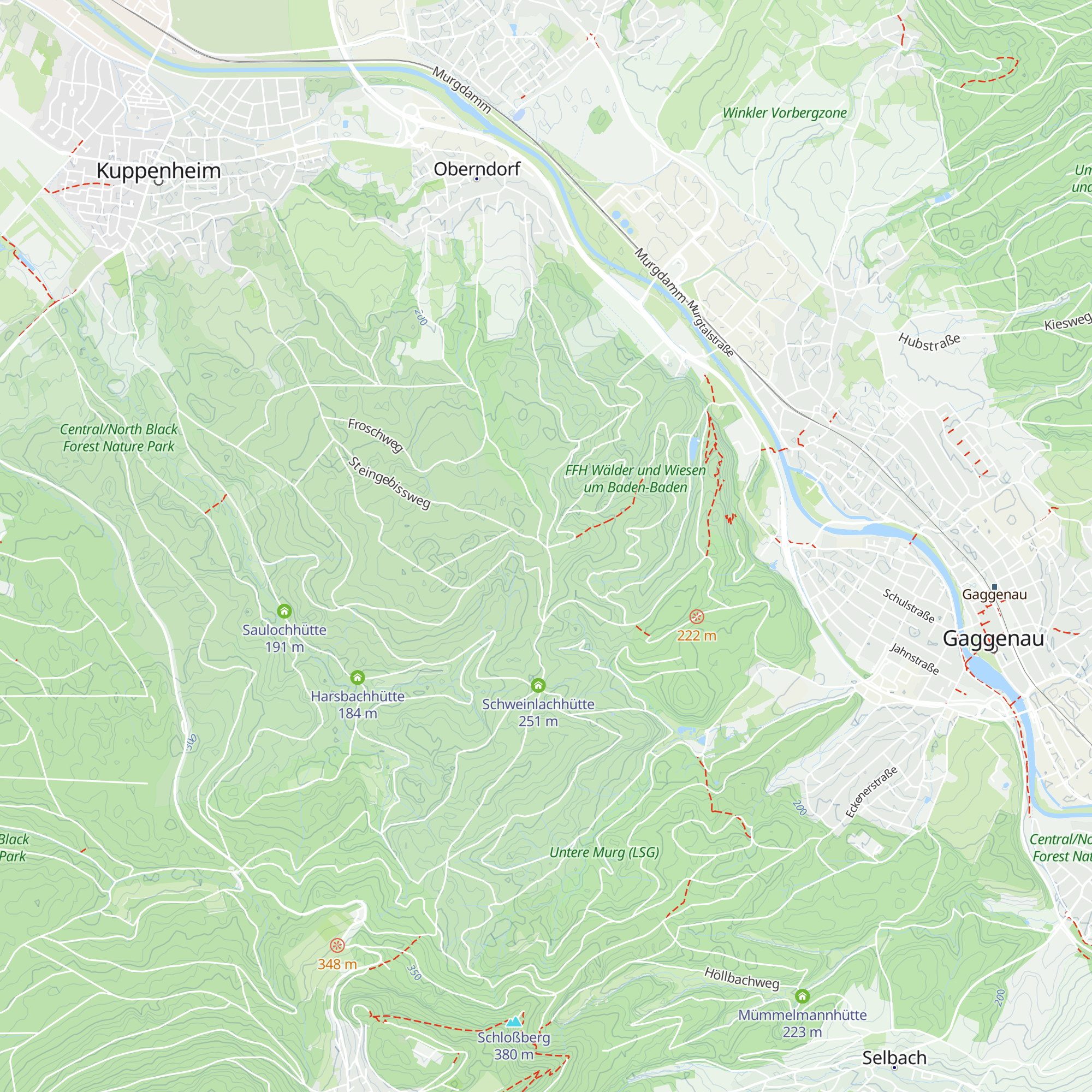 Schöneich-Hütte map