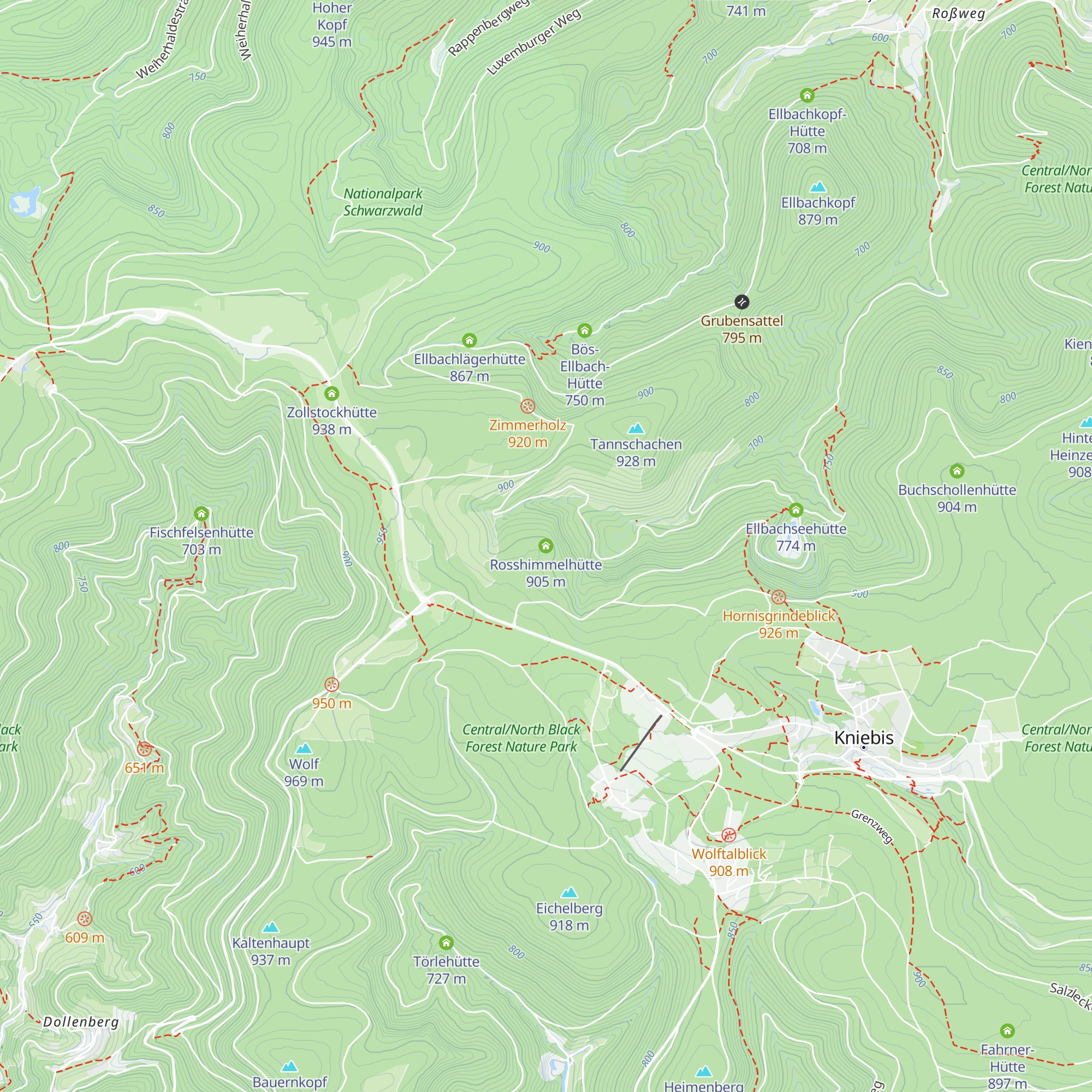 Rosshimmelhütte map