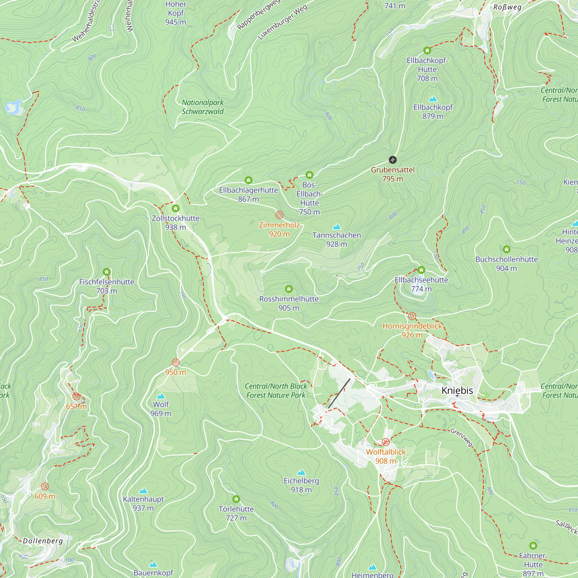 Rosshimmelhütte map