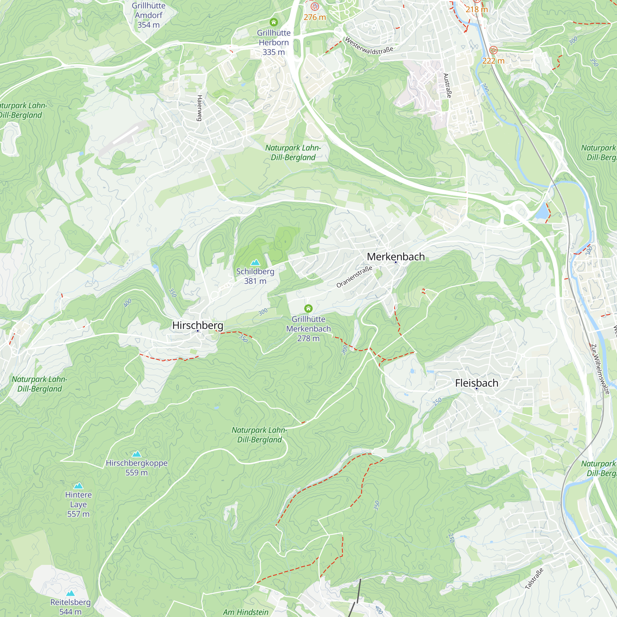 Grillhütte Merkenbach map
