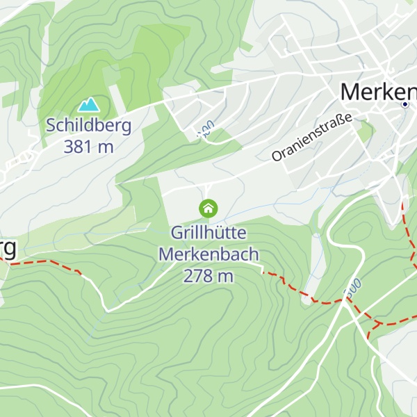 Map of Grillhütte Merkenbach