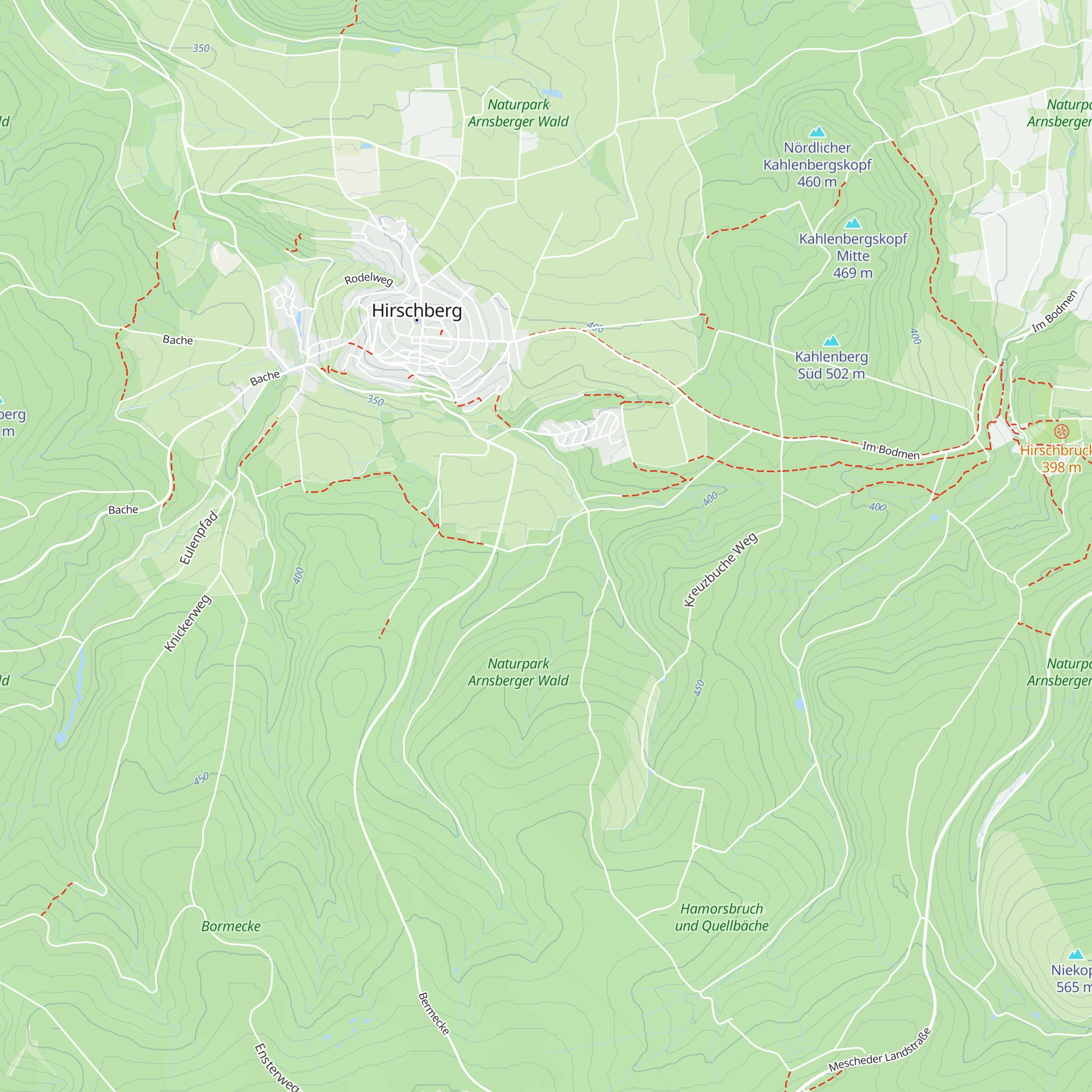 Bermecke-Hütte map