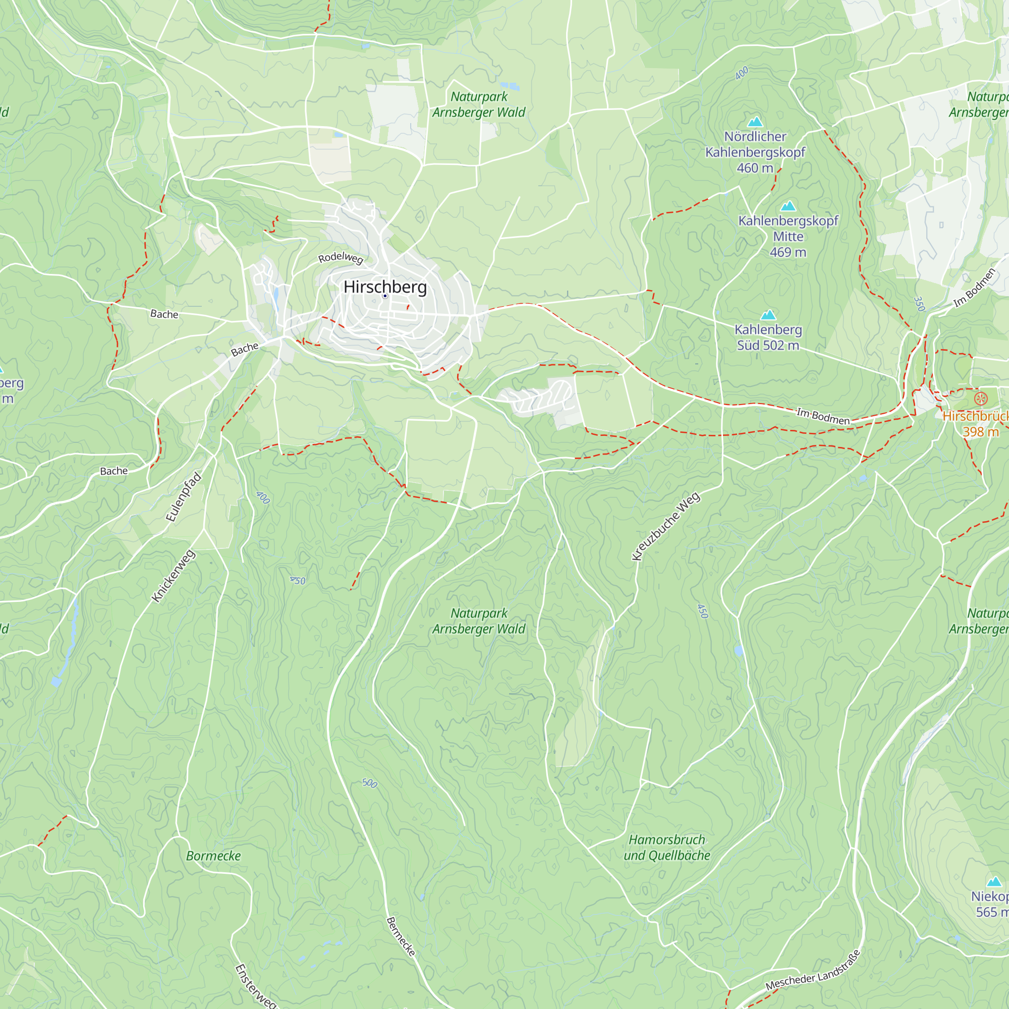 Bermecke-Hütte map