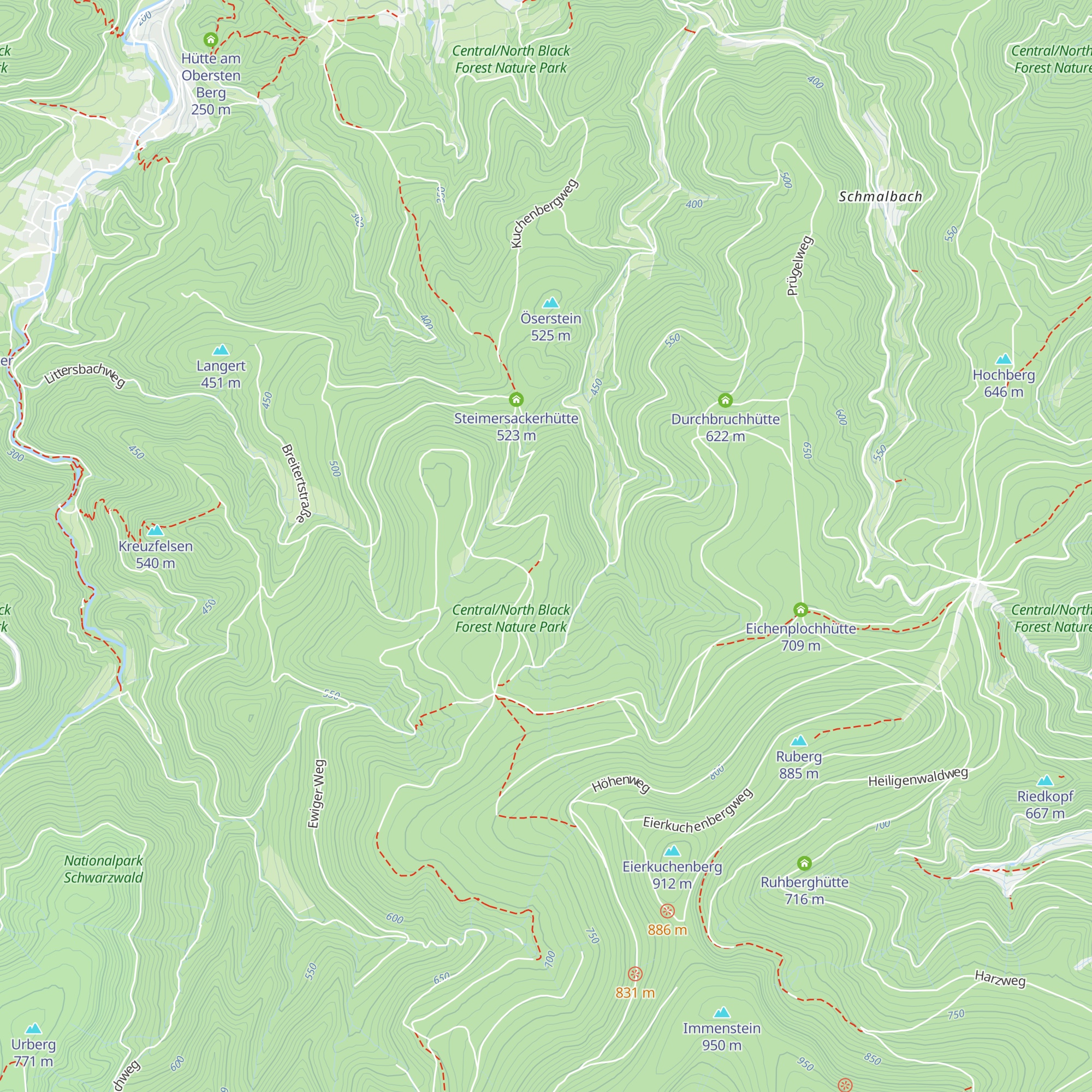 Schärrhaldekopfhütte map