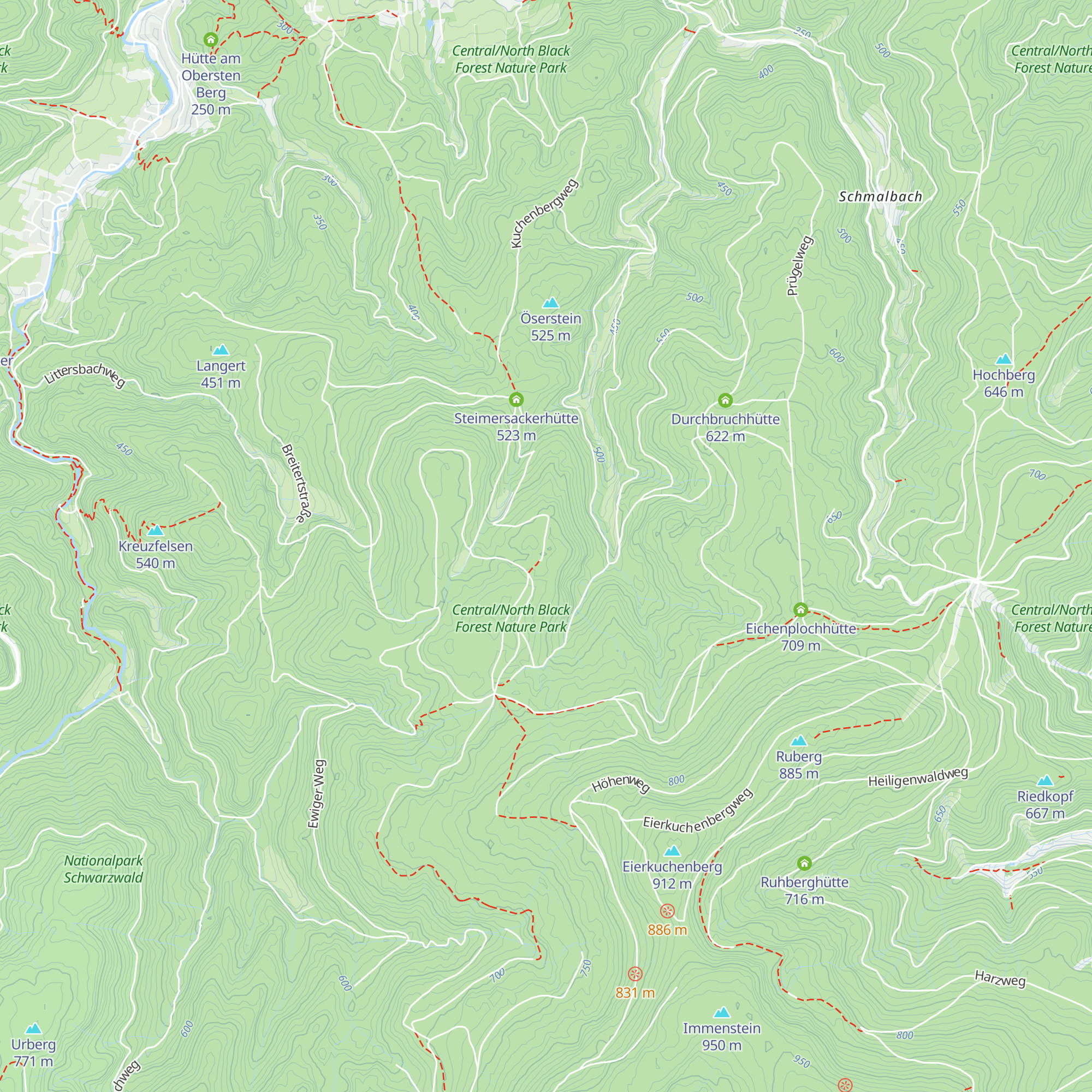 Schärrhaldekopfhütte map