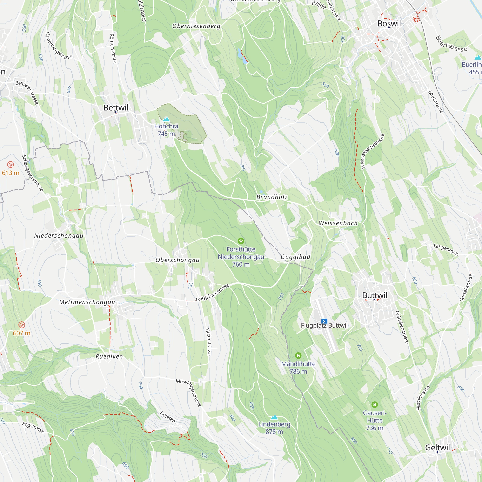 Forsthütte Niederschongau map