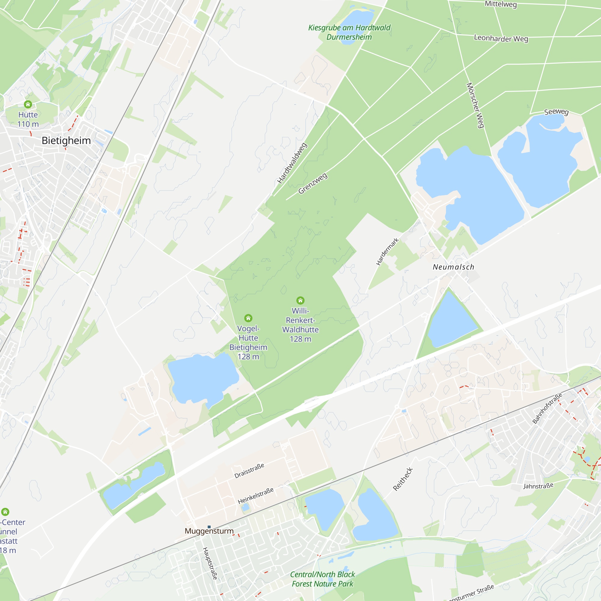 Willi-Renkert-Waldhütte map