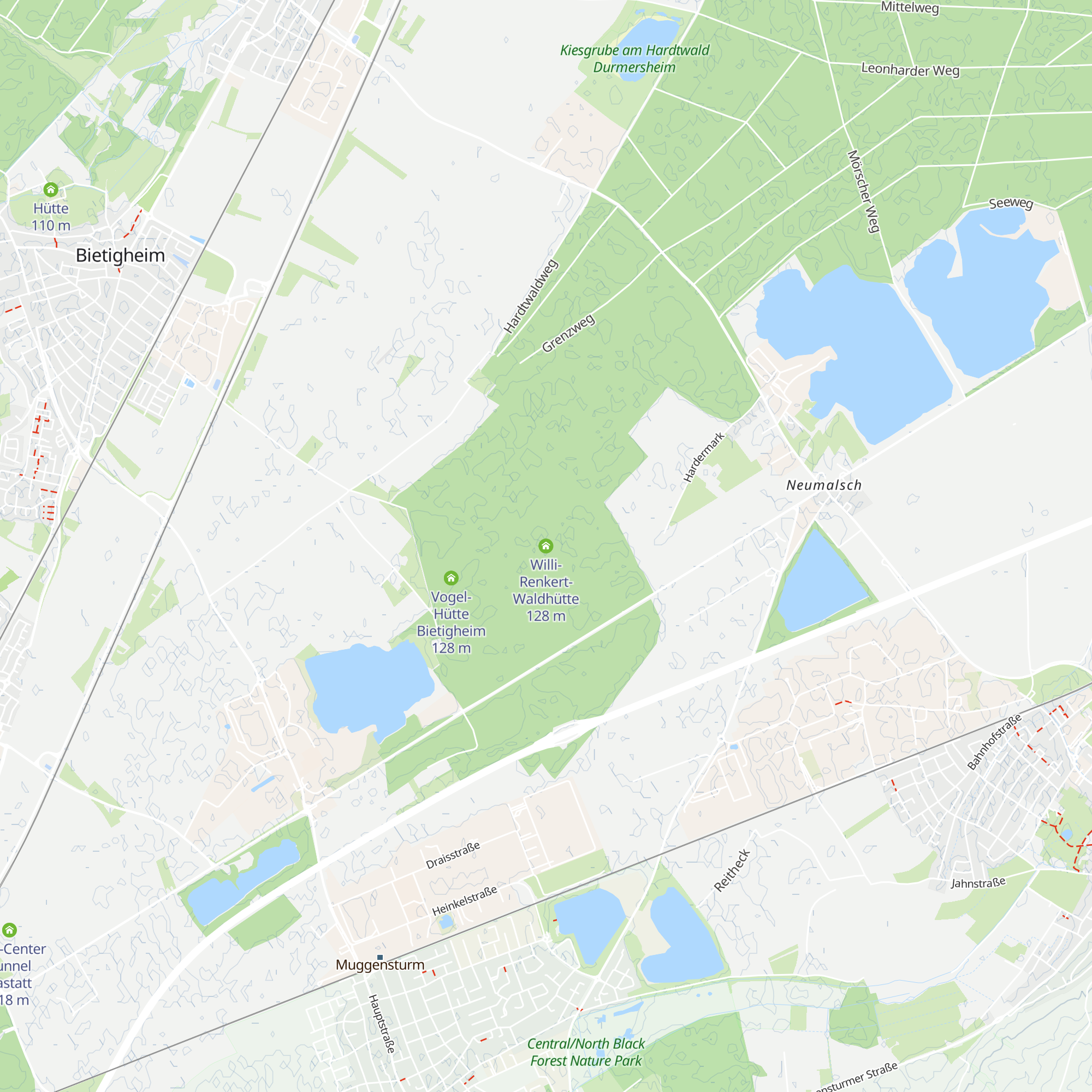 Willi-Renkert-Waldhütte map