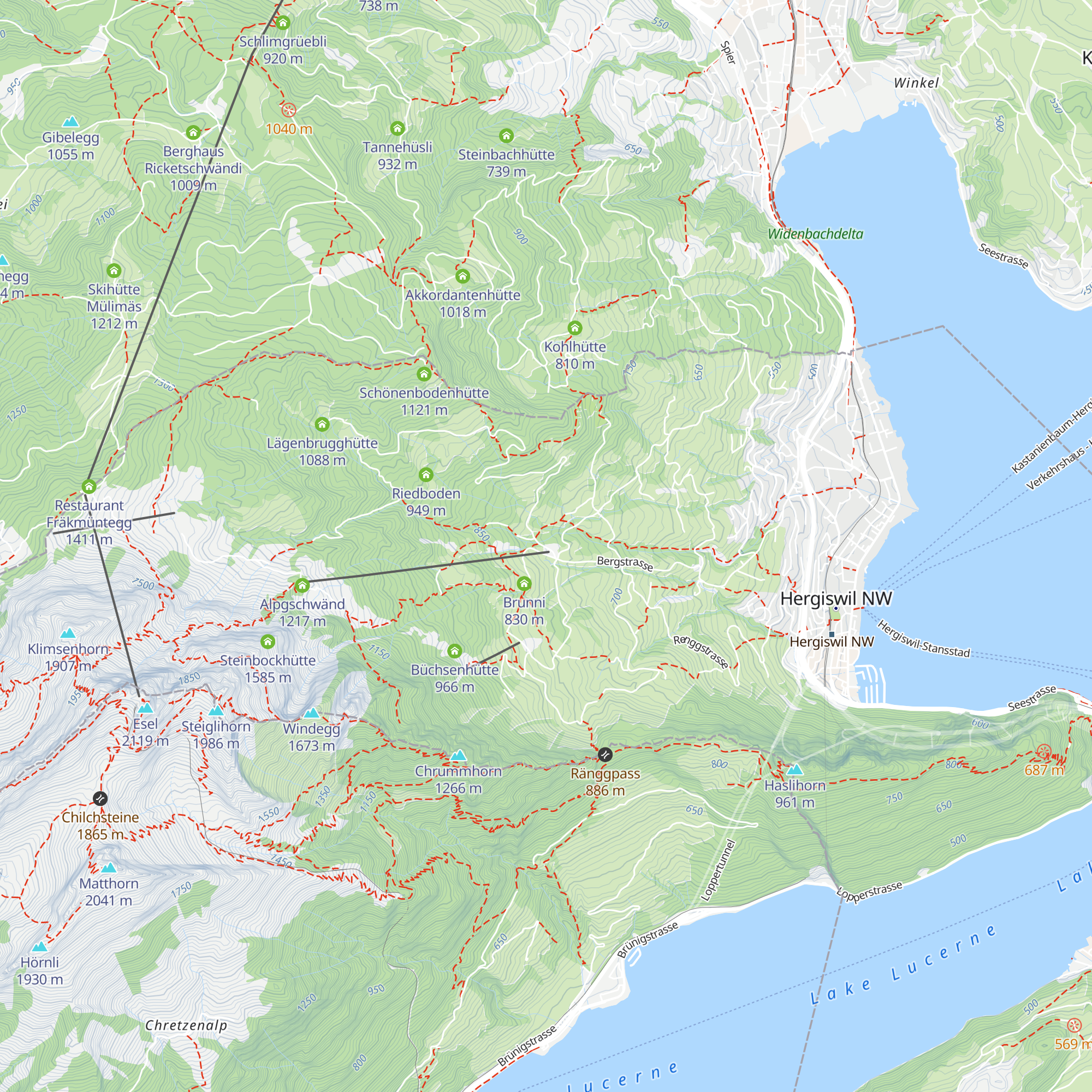 Schwandihütte map