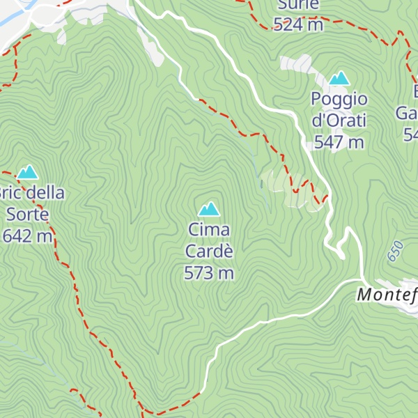 Map of Cima Cardè