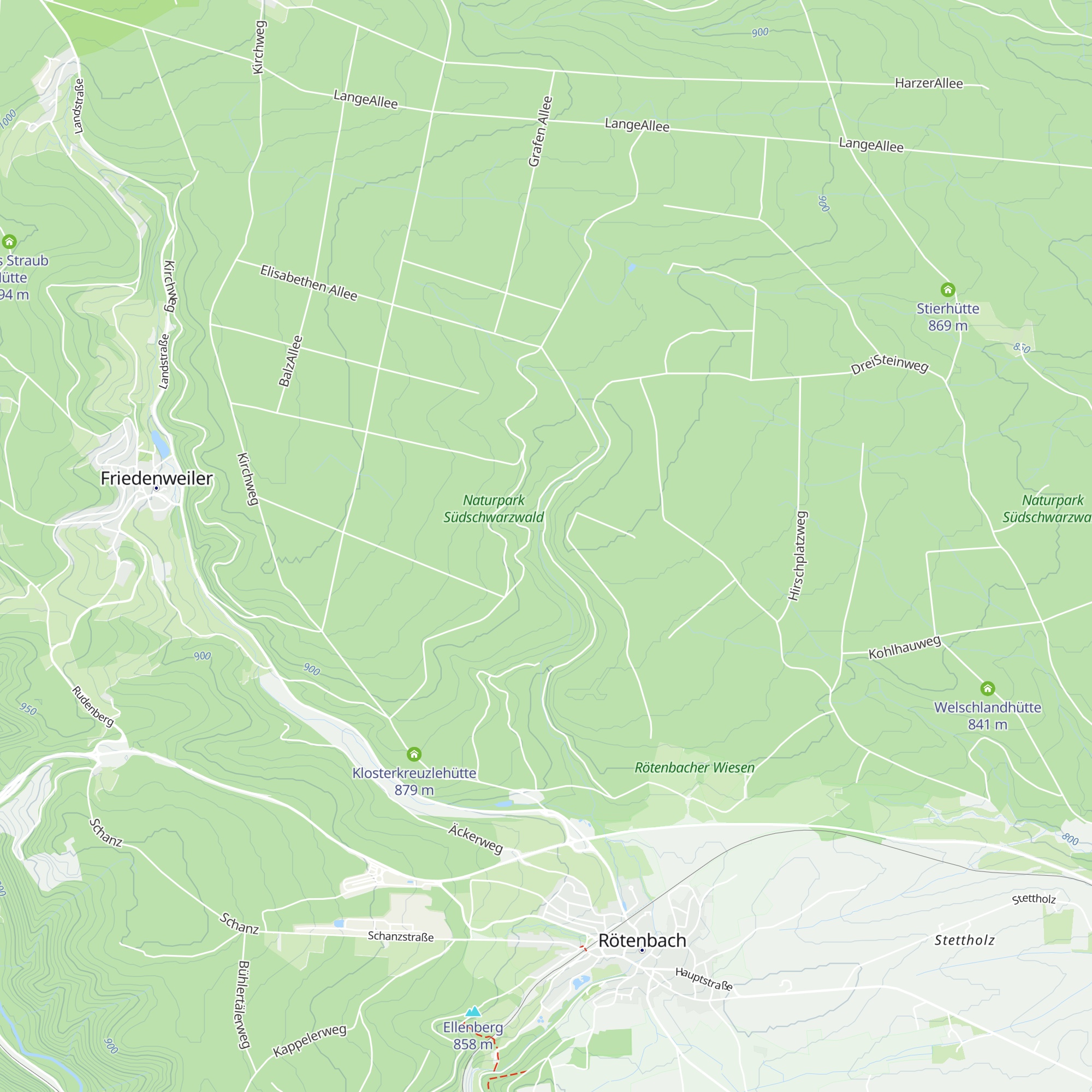 Klausbach Hütte map