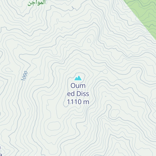 Map of Oum ed Diss