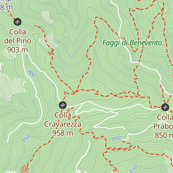 Map of Bric del Borro
