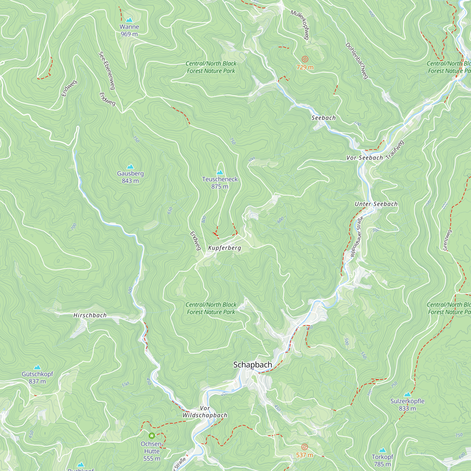 Wanderheim Otmarhütte map