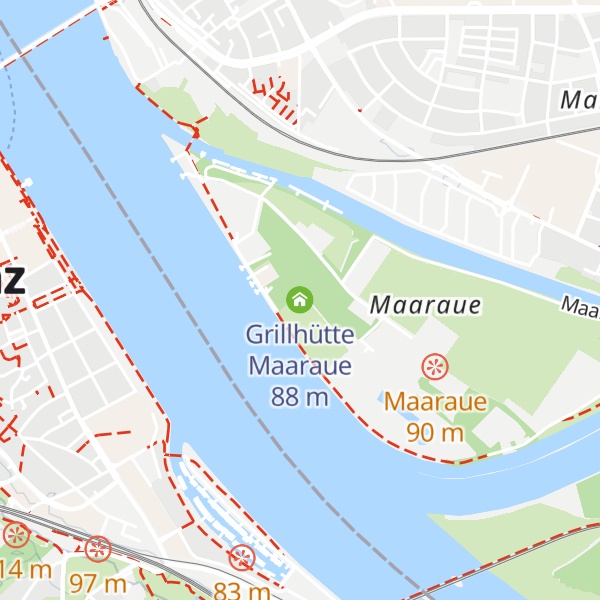 Map of Grillhütte Maaraue