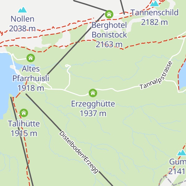 Map of Erzegghütte
