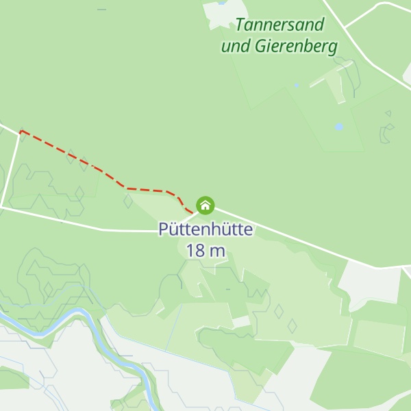 Map of Püttenhütte