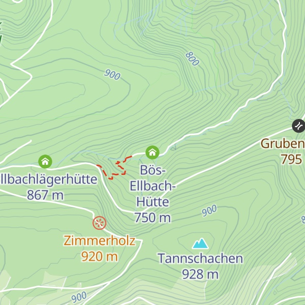 Map of Bös-Ellbach-Hütte
