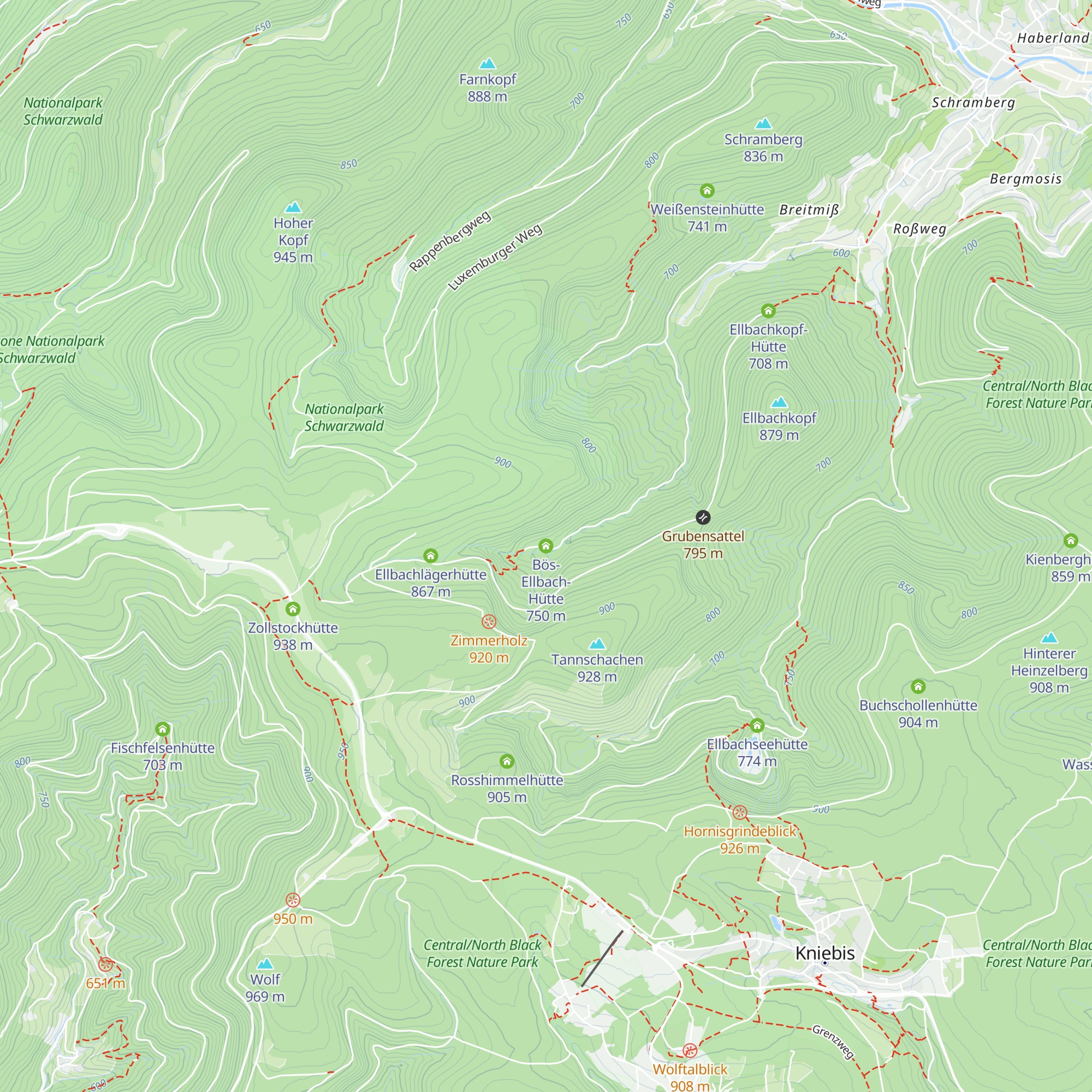 Bös-Ellbach-Hütte map