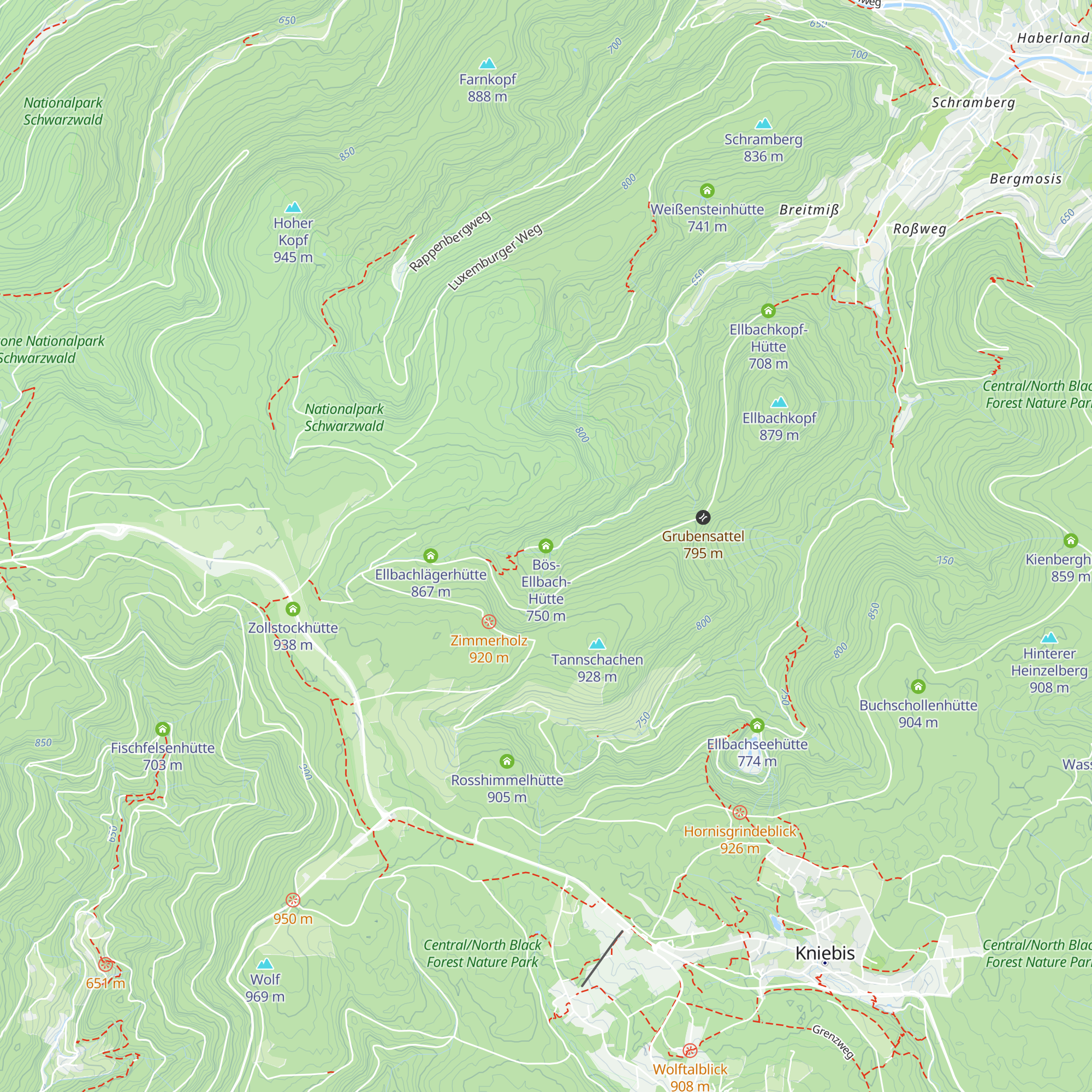 Bös-Ellbach-Hütte map
