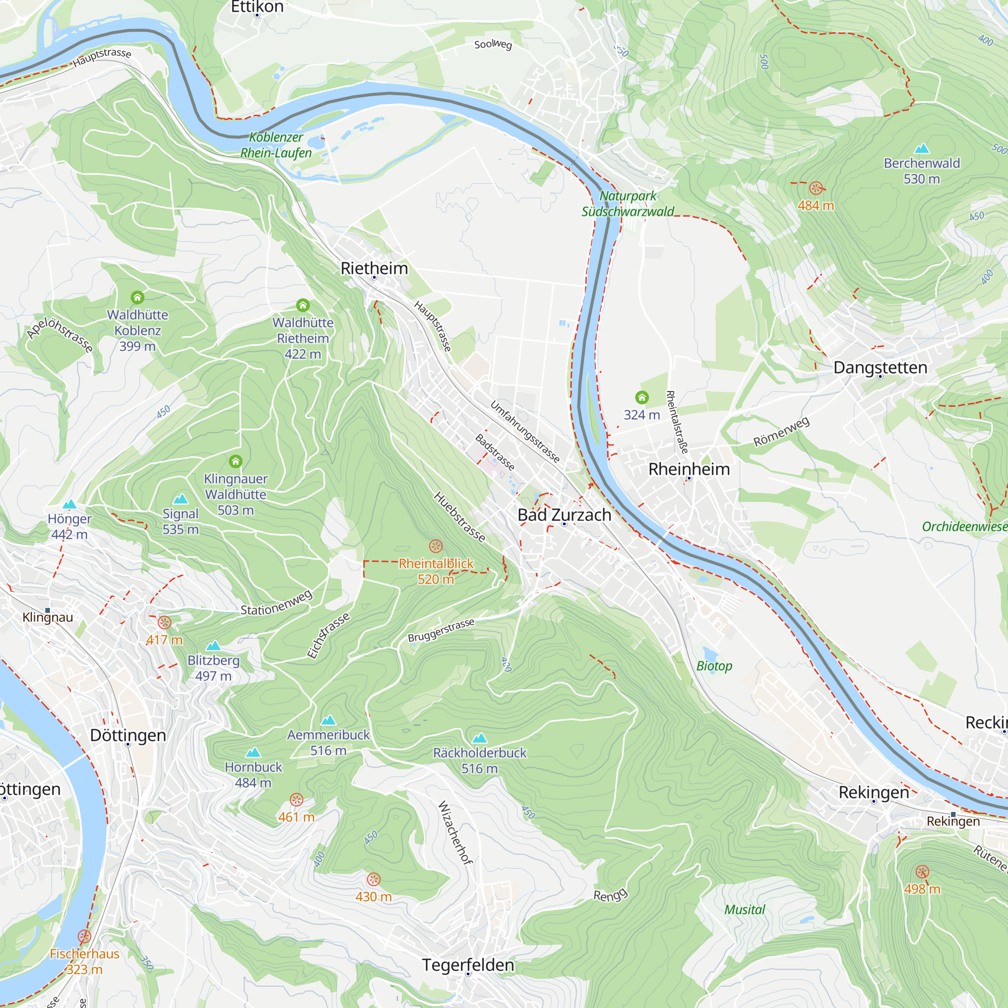 Bad Zurzach Tourismus AG map