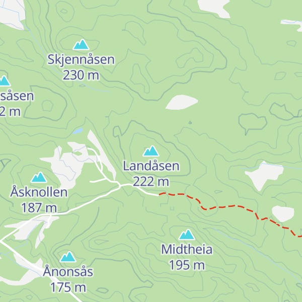 Map of Landåsen