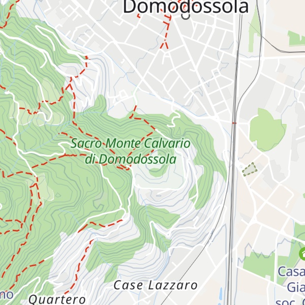 Map of Sacro Monte di Domodossola