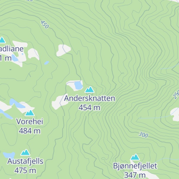 Map of Andersknatten