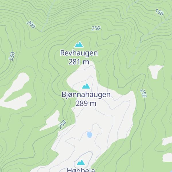 Map of Bjønnahaugen