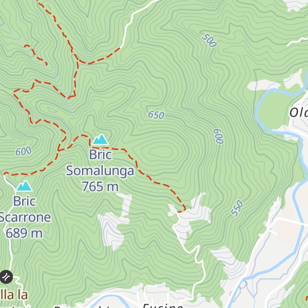 Map of Monte Bracco