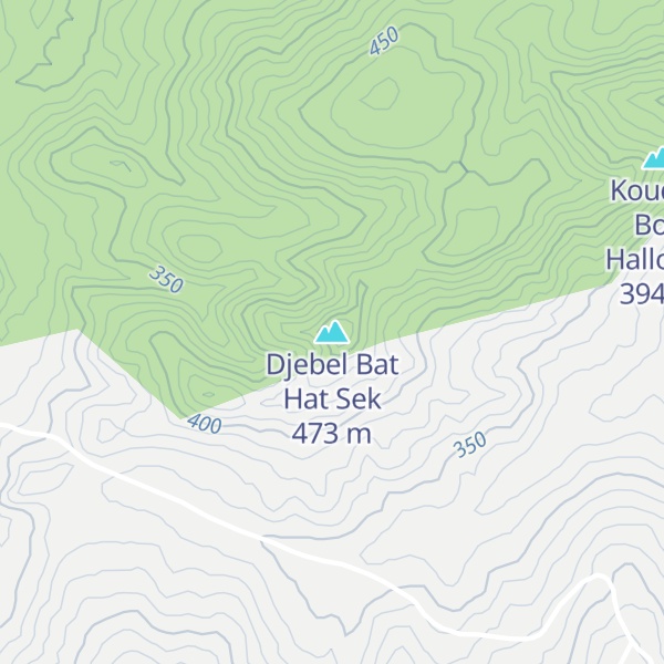 Map of Djebel Bat Hat Sek