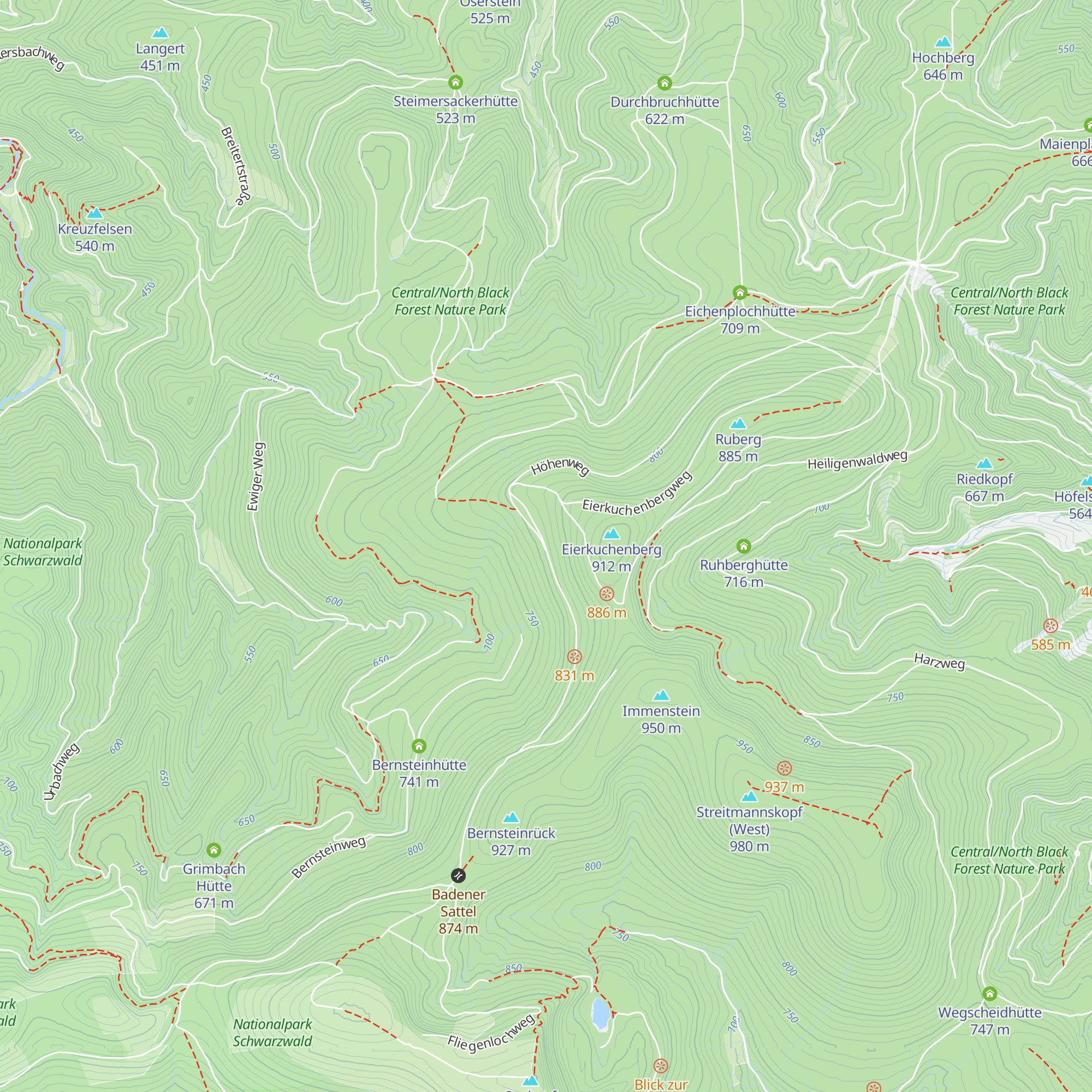 Immensteinhütte map