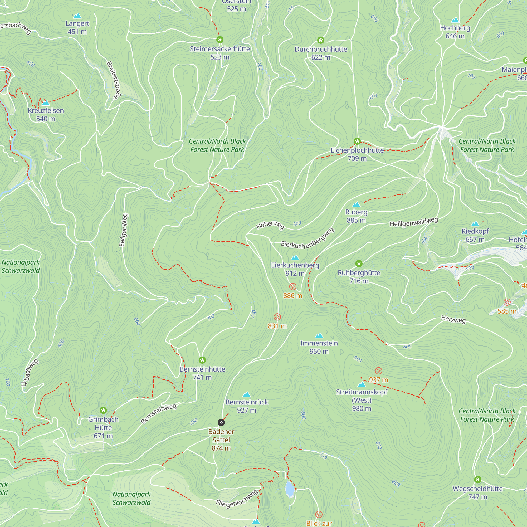 Immensteinhütte map