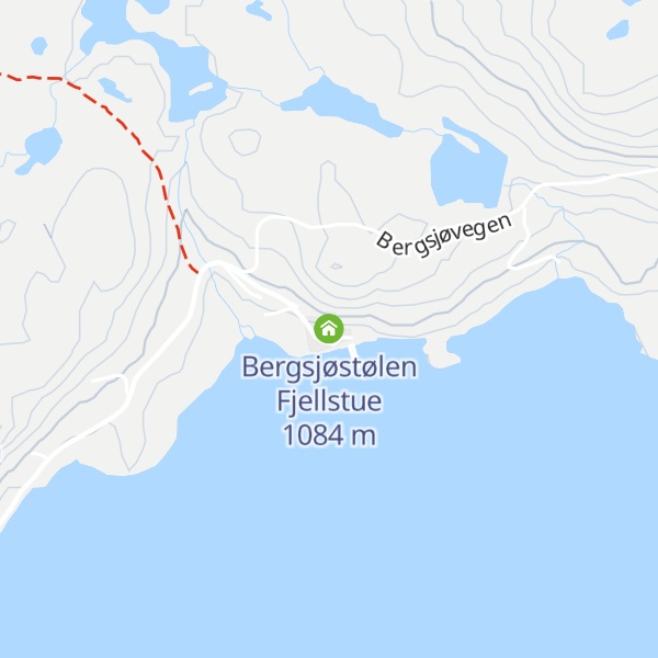 Map of Bergsjøstølen Fjellstue