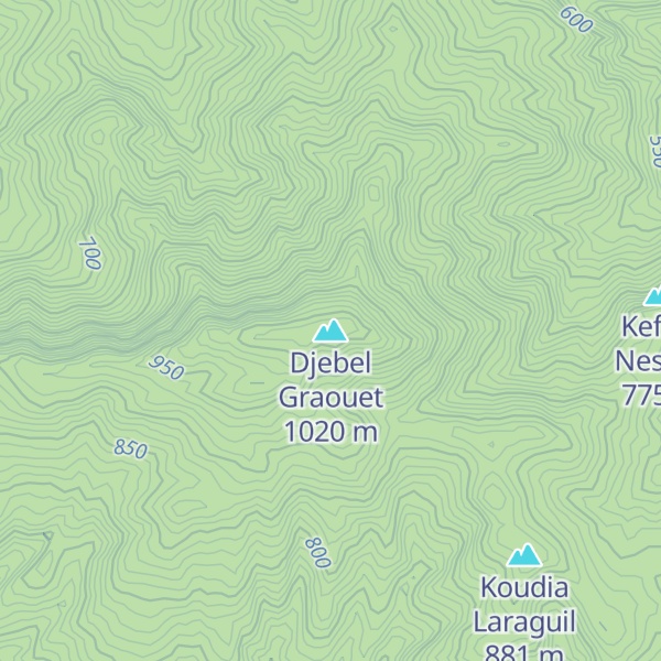 Map of Djebel Graouet