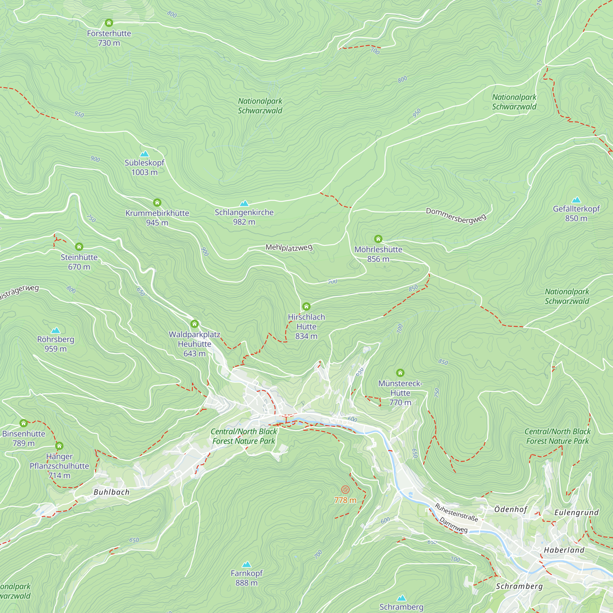 Hirschlach Hütte map